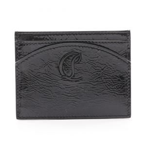 CHRISTIAN LOUBOUTIN Black Leather Card Holder